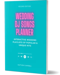 wedding dj song planner cover